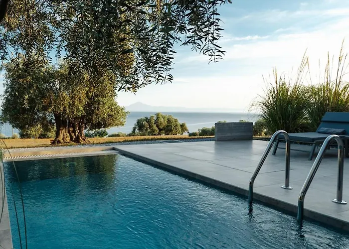 וילה Olive Blue Thassos Luxury אסטריס
